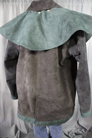 Suede Leather Duster (shortened) with Mantle