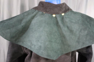 Suede Leather Duster (shortened) with Mantle