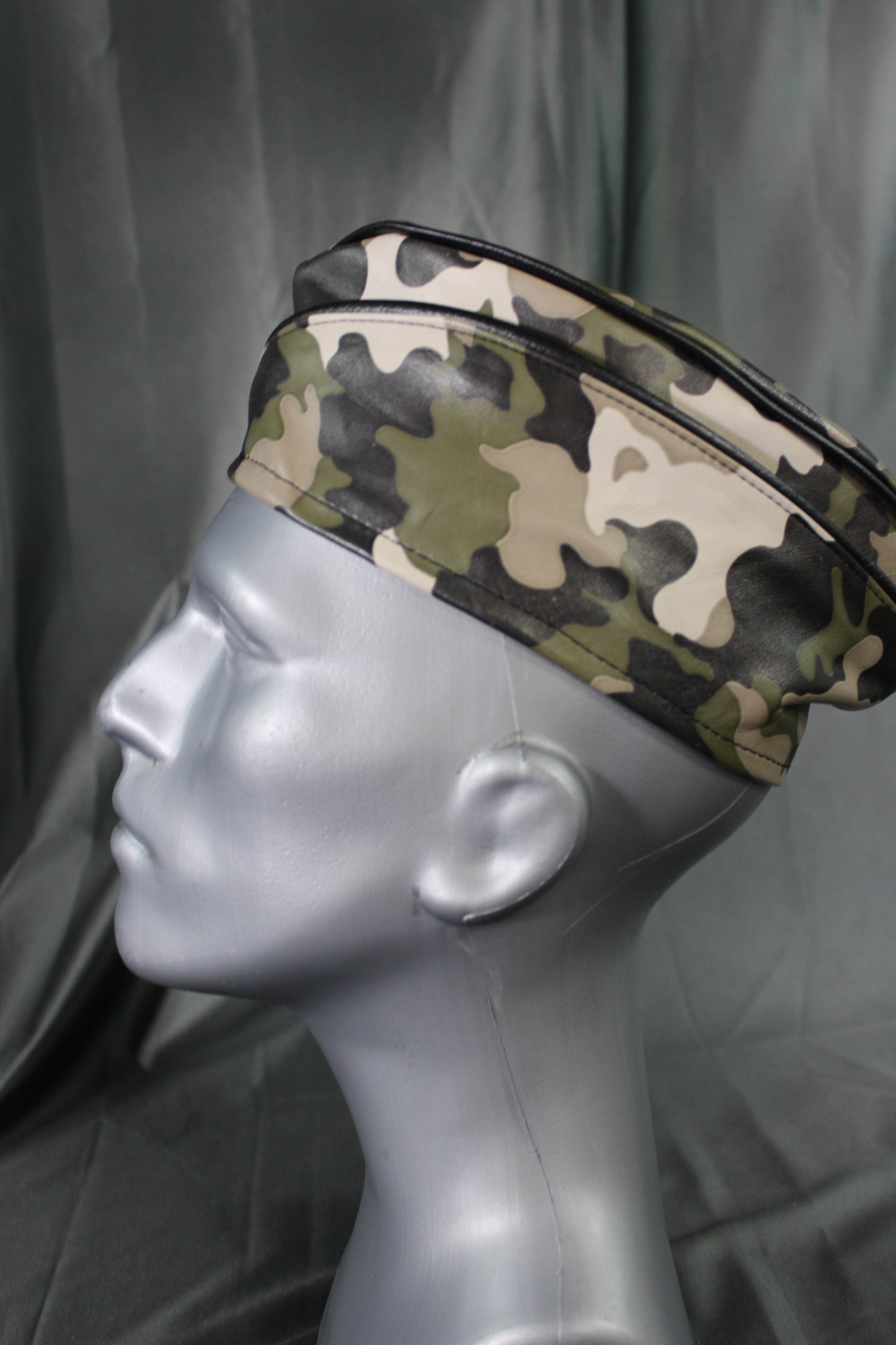 Leather Garrison Cap