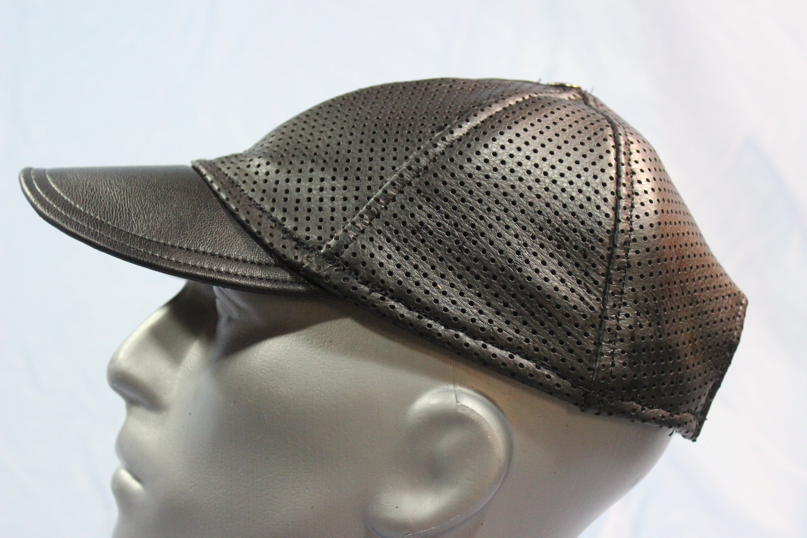 Perforated Leather Baseball Cap