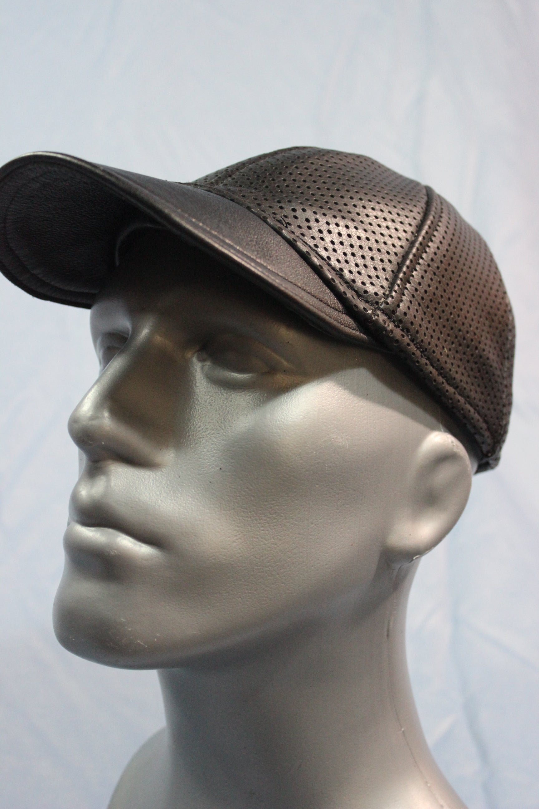 Perforated Leather Baseball Cap