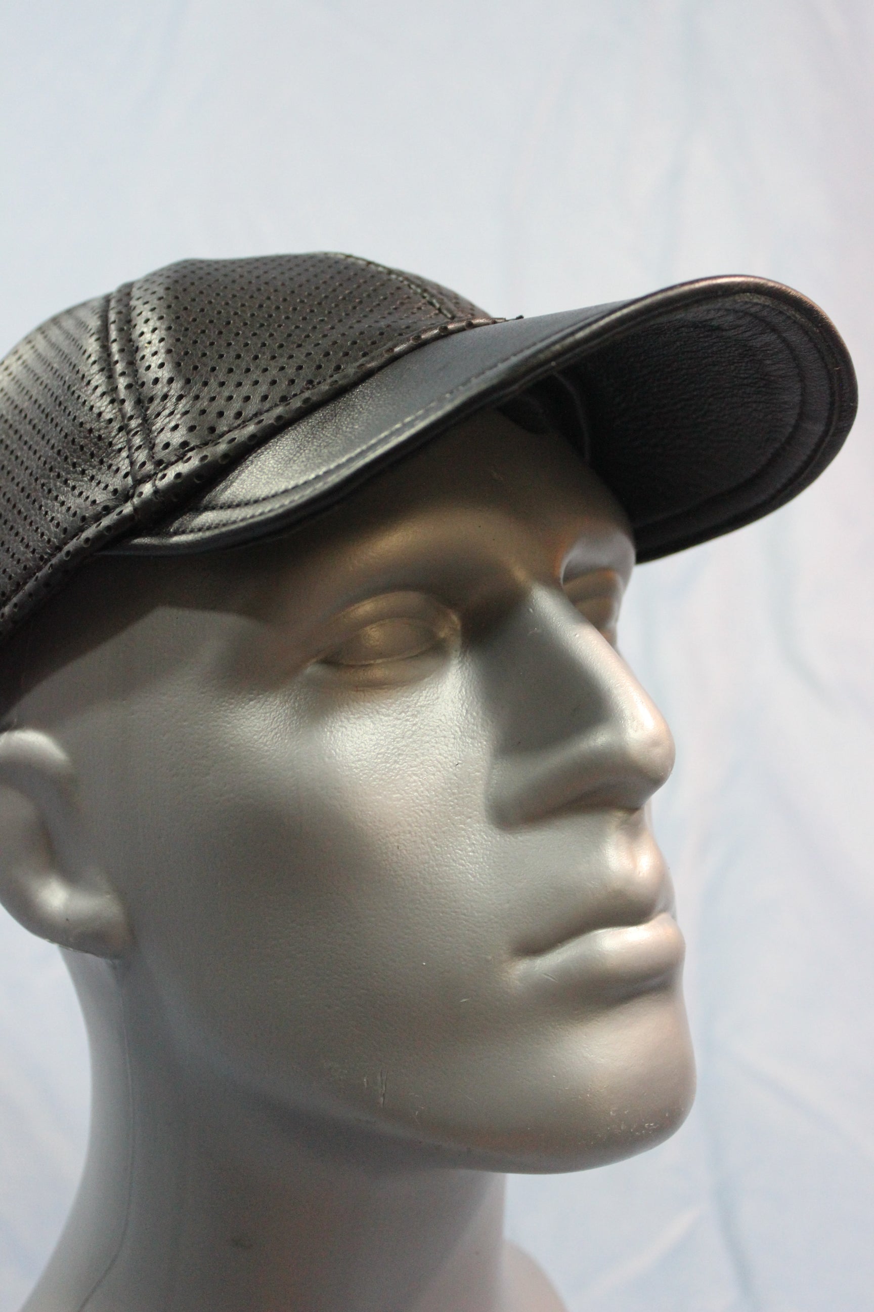 Perforated Leather Baseball Cap