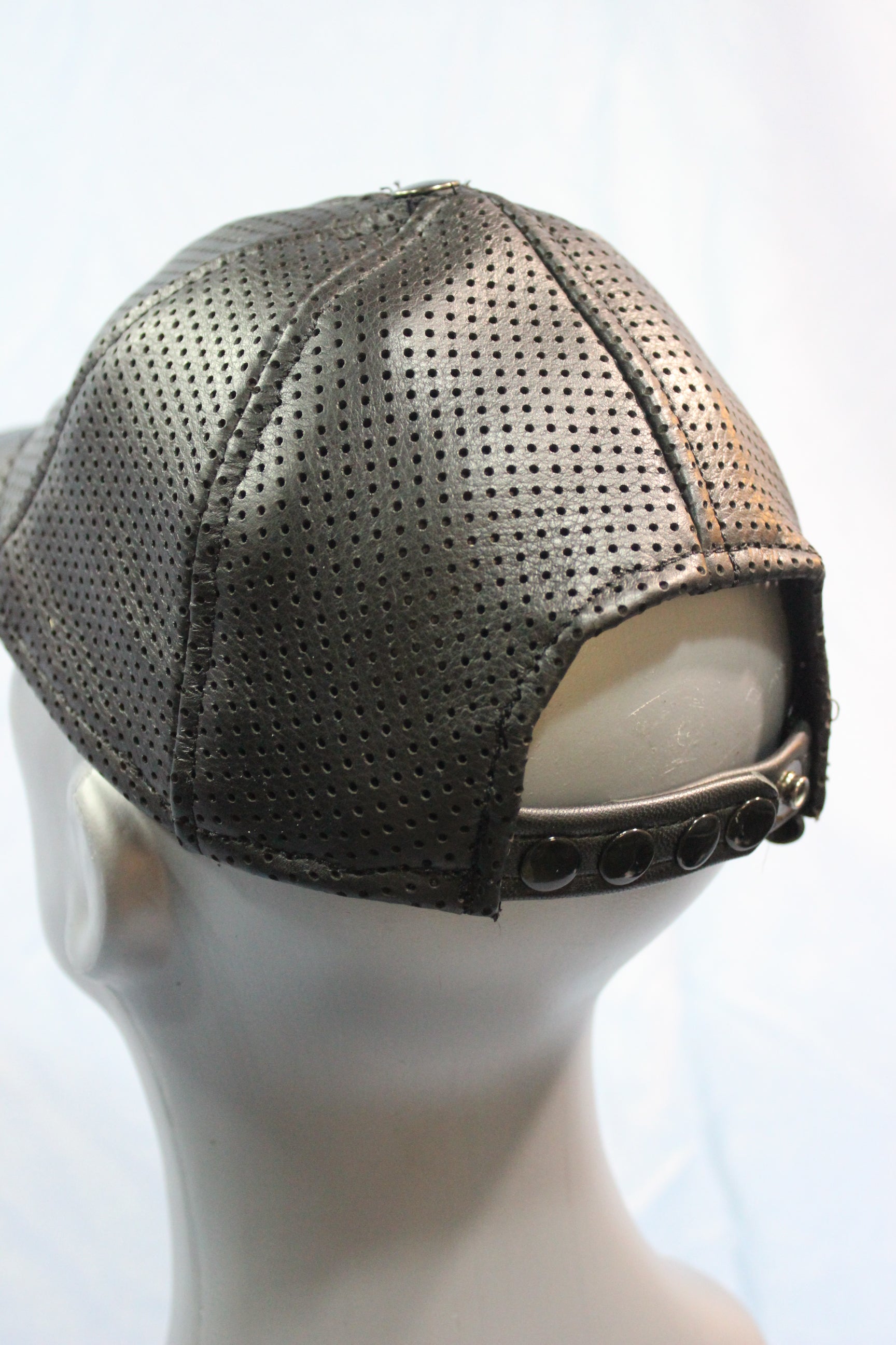 Perforated Leather Baseball Cap