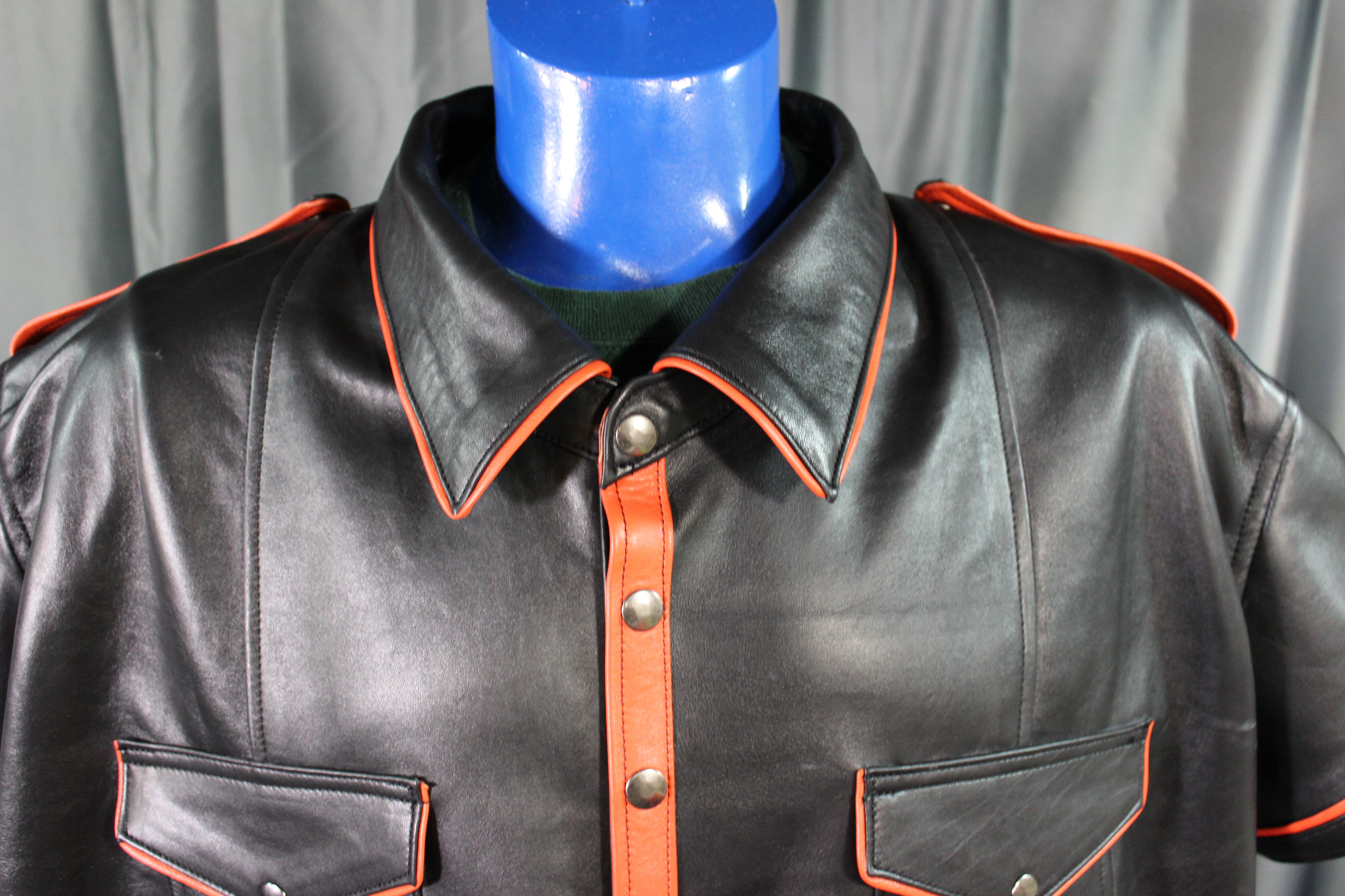 Formal Leather Dress Shirt