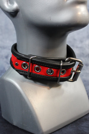 Locking Two-Tone Collar - Recessed Stripe Construction