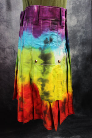 Kilt tie-dye PRIDE par Kilted Bros