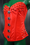 Spiked Leather Corset by The Otter and The Fox