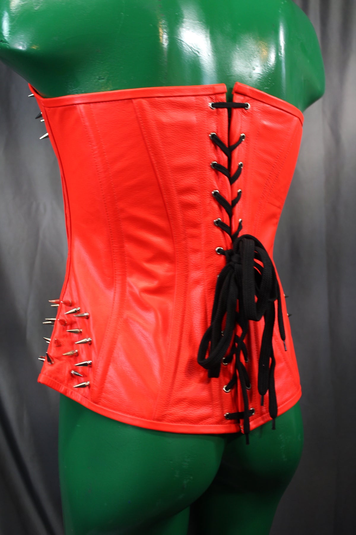 Spiked Leather Corset by The Otter and The Fox