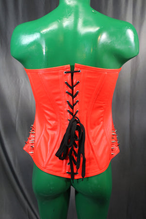 Spiked Leather Corset by The Otter and The Fox