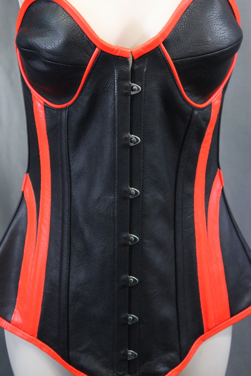 Cyber Leather Corset by The Otter and The Fox