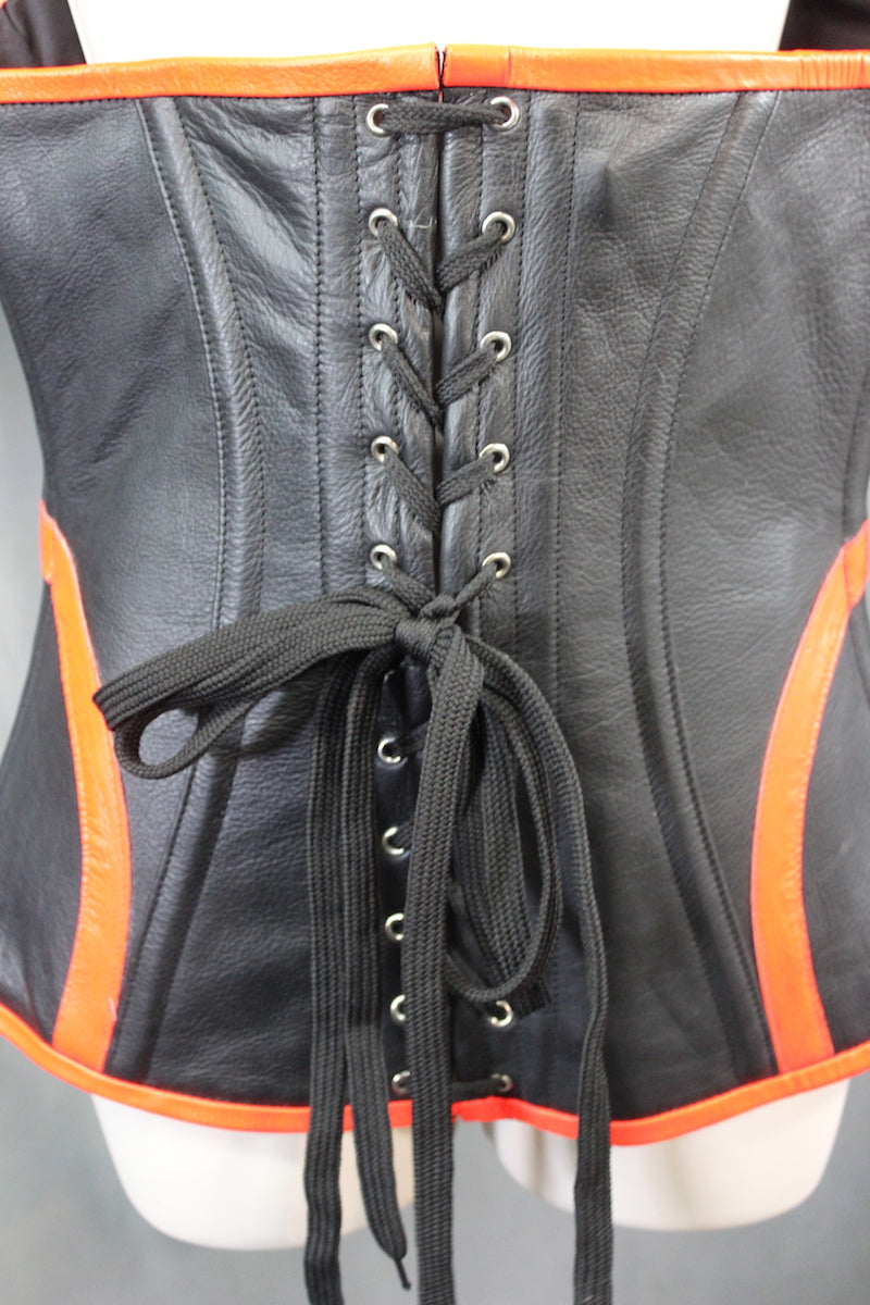 Cyber Leather Corset by The Otter and The Fox