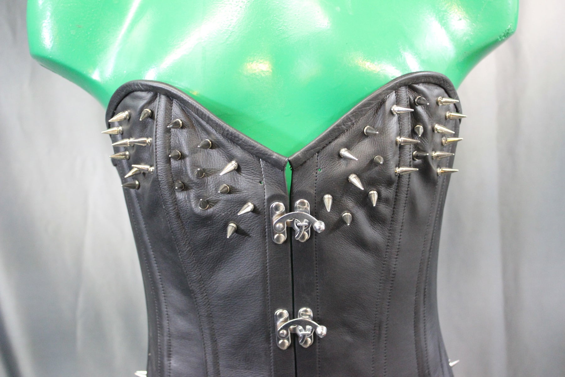 Spiked Leather Corset by The Otter and The Fox