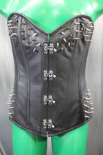 Spiked Leather Corset by The Otter and The Fox