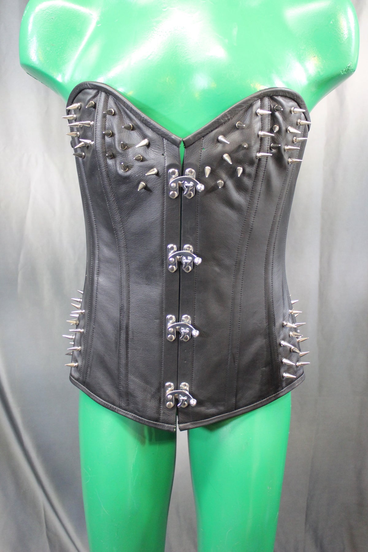 Spiked Leather Corset by The Otter and The Fox