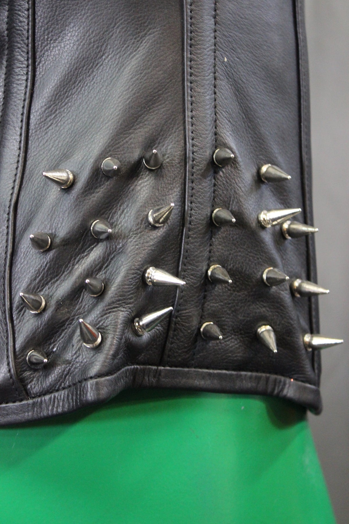 Spiked Leather Corset by The Otter and The Fox