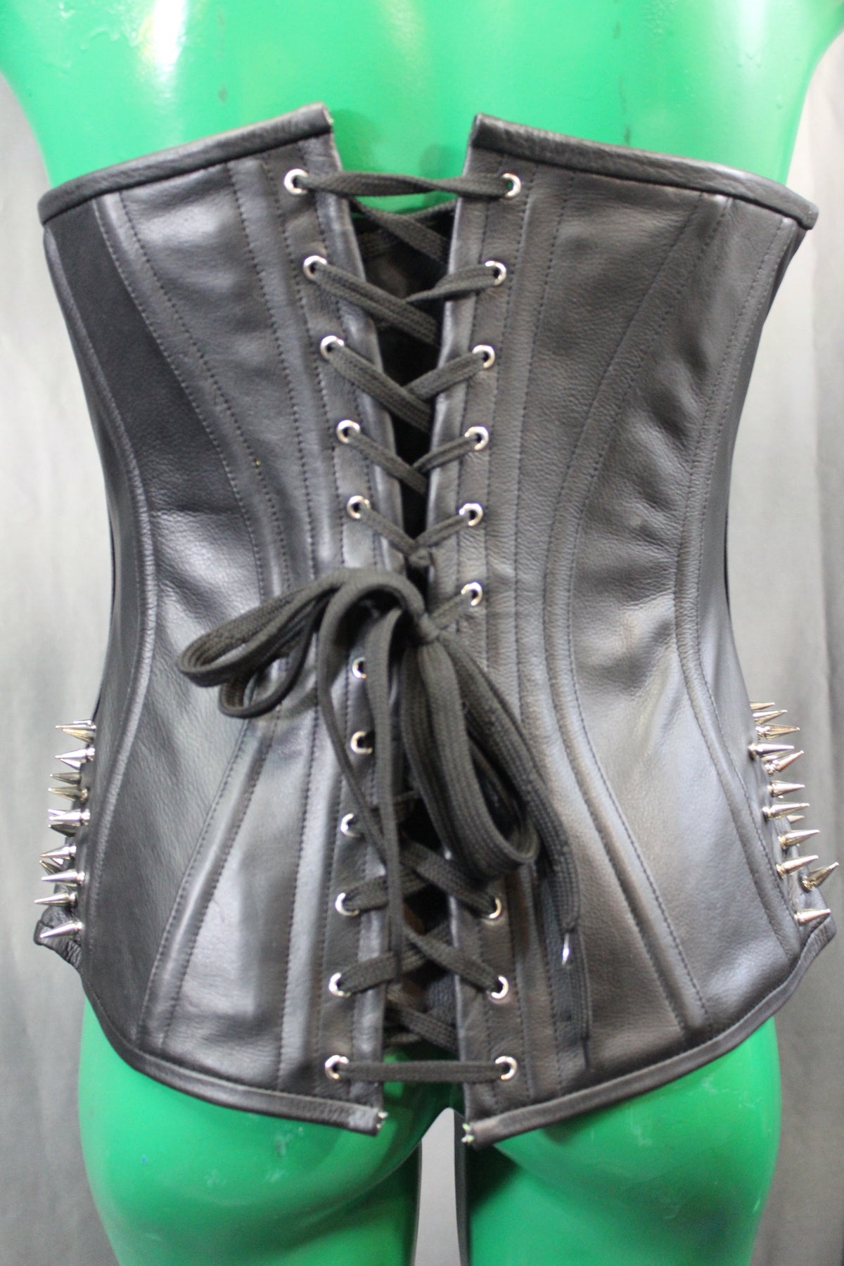 Spiked Leather Corset by The Otter and The Fox