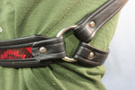 Triangle Front Extended X-Harness - Black Edging with Red & Black Snakeskin