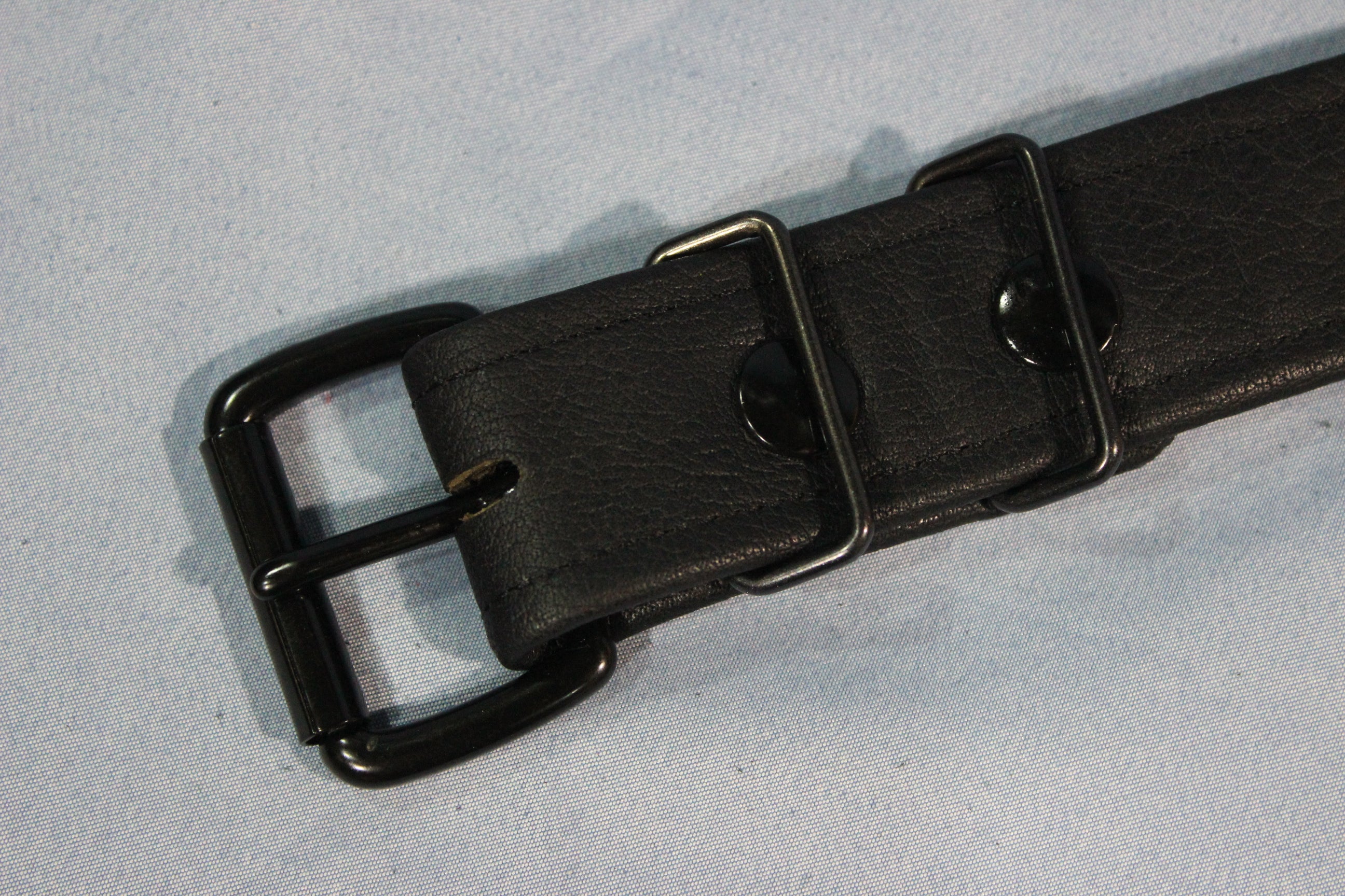 Classic Black Soft Strapping Buckled Leather Armbands