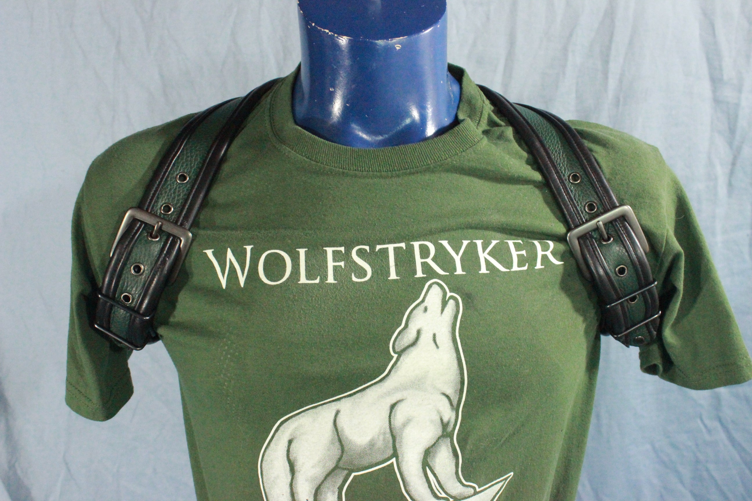 Green Half-Harness with Black Edging