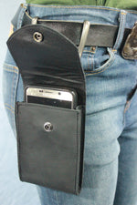 Leather Cell Phone Case with Hooks