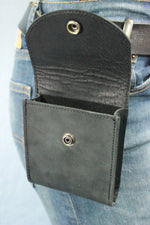 Leather Wallet Case with Hooks