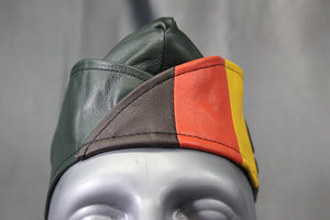 Bear Pride Leather Garrison Cap