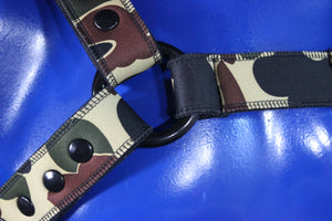 Harnais pour bouledogue en néoprène camouflage Pupskinz