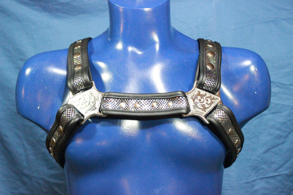 Holographic Tribal Bulldog Harness