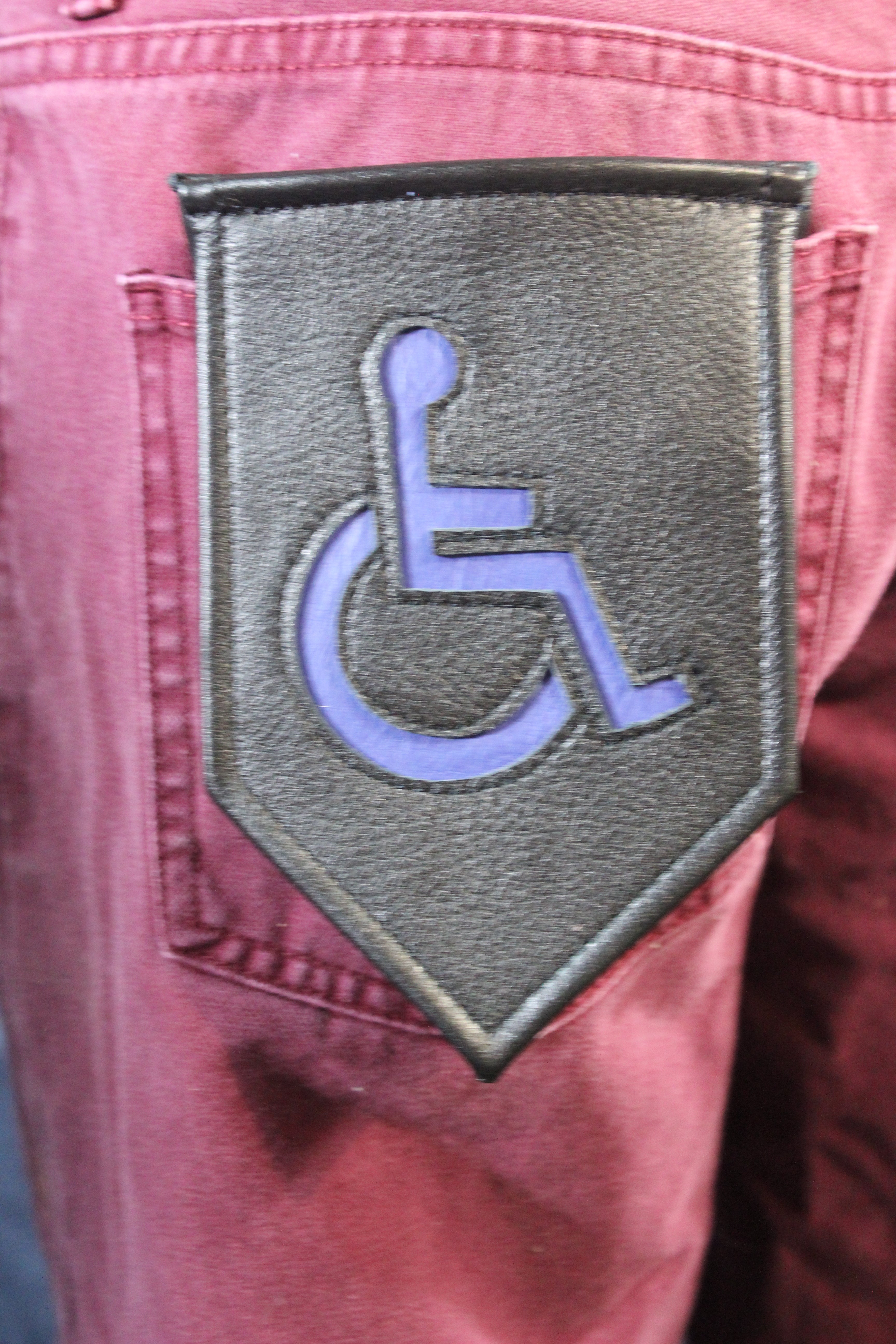 Drapeau de poche de sensibilisation au handicap