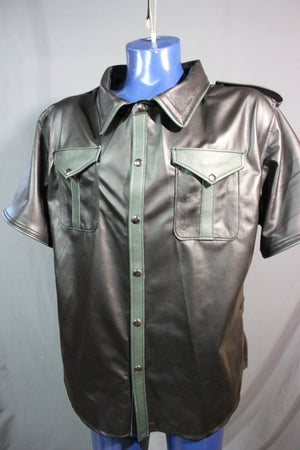 Sir Tom Matt's Collection - Leather Dress Shirt