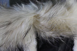 Black Leather and White Fur Jacket by Otter and The Fox