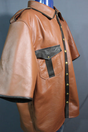 Formal Leather Dress Shirt