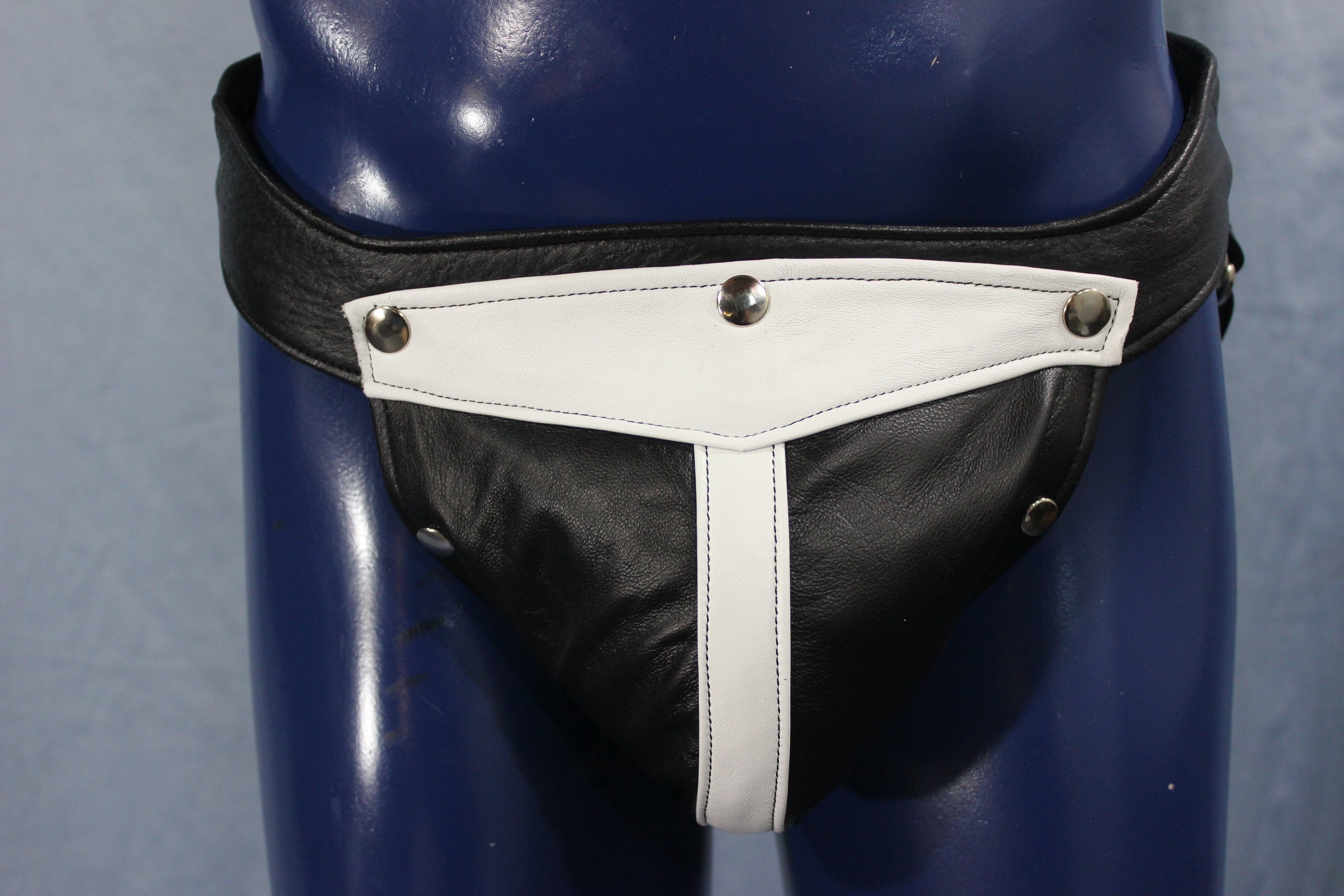 Leather Jock with Interchangeable Color Codpiece