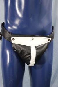 Jockstrap avec codpiece interchangeable (reflets colorés)