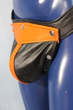 Jockstrap avec codpiece interchangeable (reflets colorés)