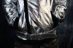 Silver Leather and Fur Jacket by Otter and The Fox