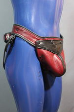 Jockstrap avec codpiece interchangeable (pochette et ceinture colorées)