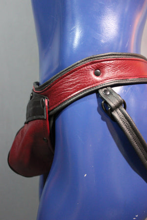 Jockstrap avec codpiece interchangeable (pochette et ceinture colorées)