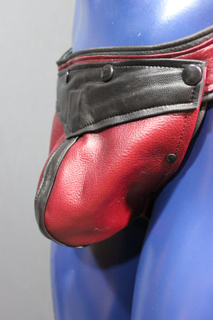 Jockstrap avec codpiece interchangeable (pochette et ceinture colorées)