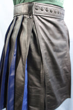 Pleated Leather Kilt