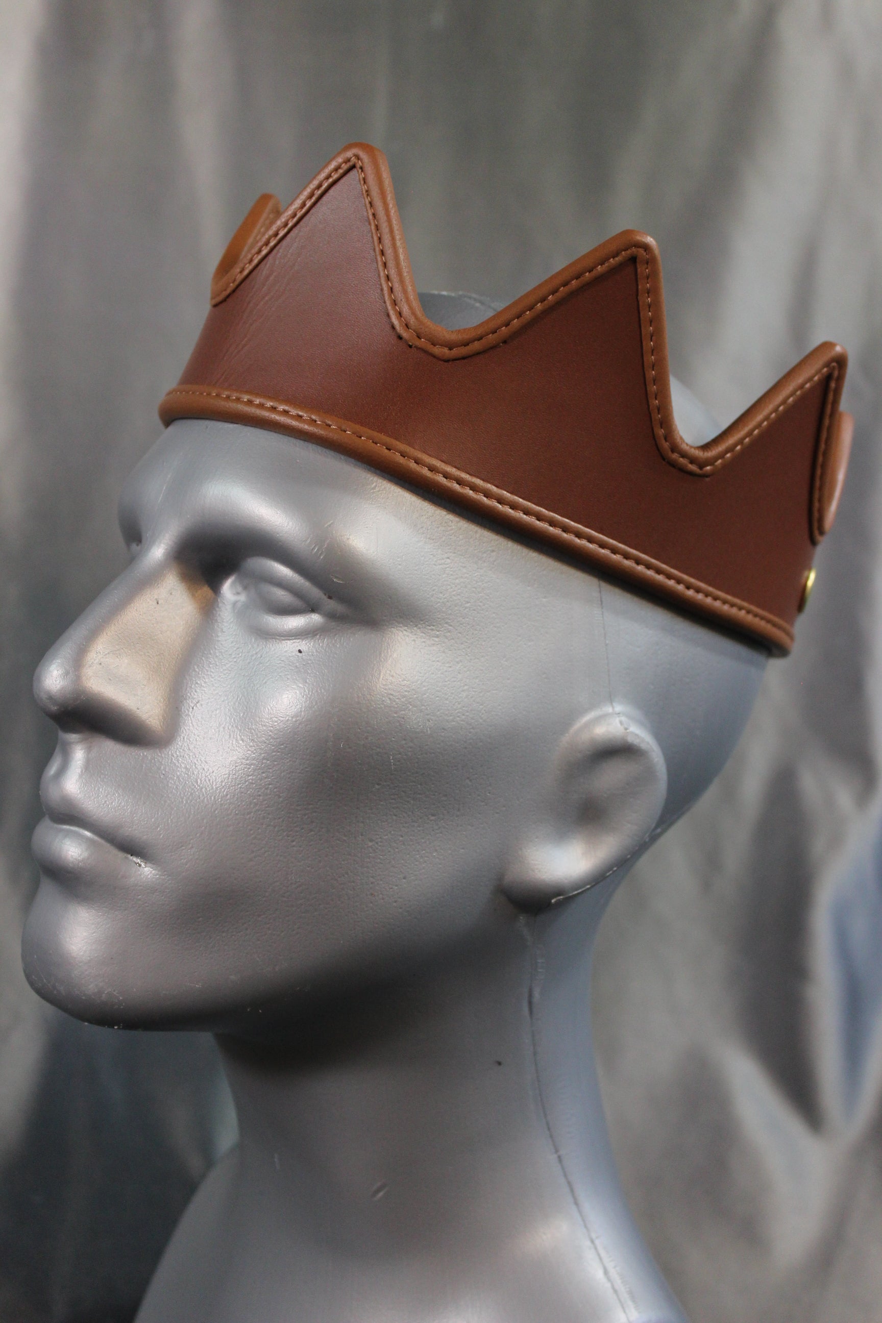 Leather Crown with Colored Edging