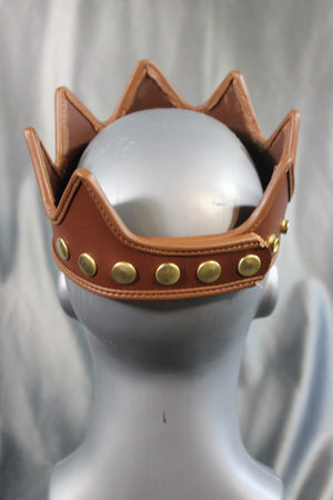 Leather Crown with Colored Edging