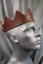 Leather Crown with Colored Edging