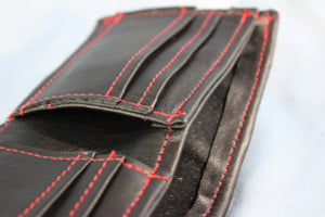 Bi-fold Red & Black Stingray Wallet