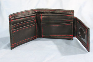 Bi-fold Red & Black Stingray Wallet