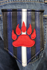 Leather Bear Pocket Flag