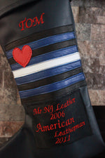 Leather Christmas Stocking - 100% Hand Made in the USA. Monogramming Available.