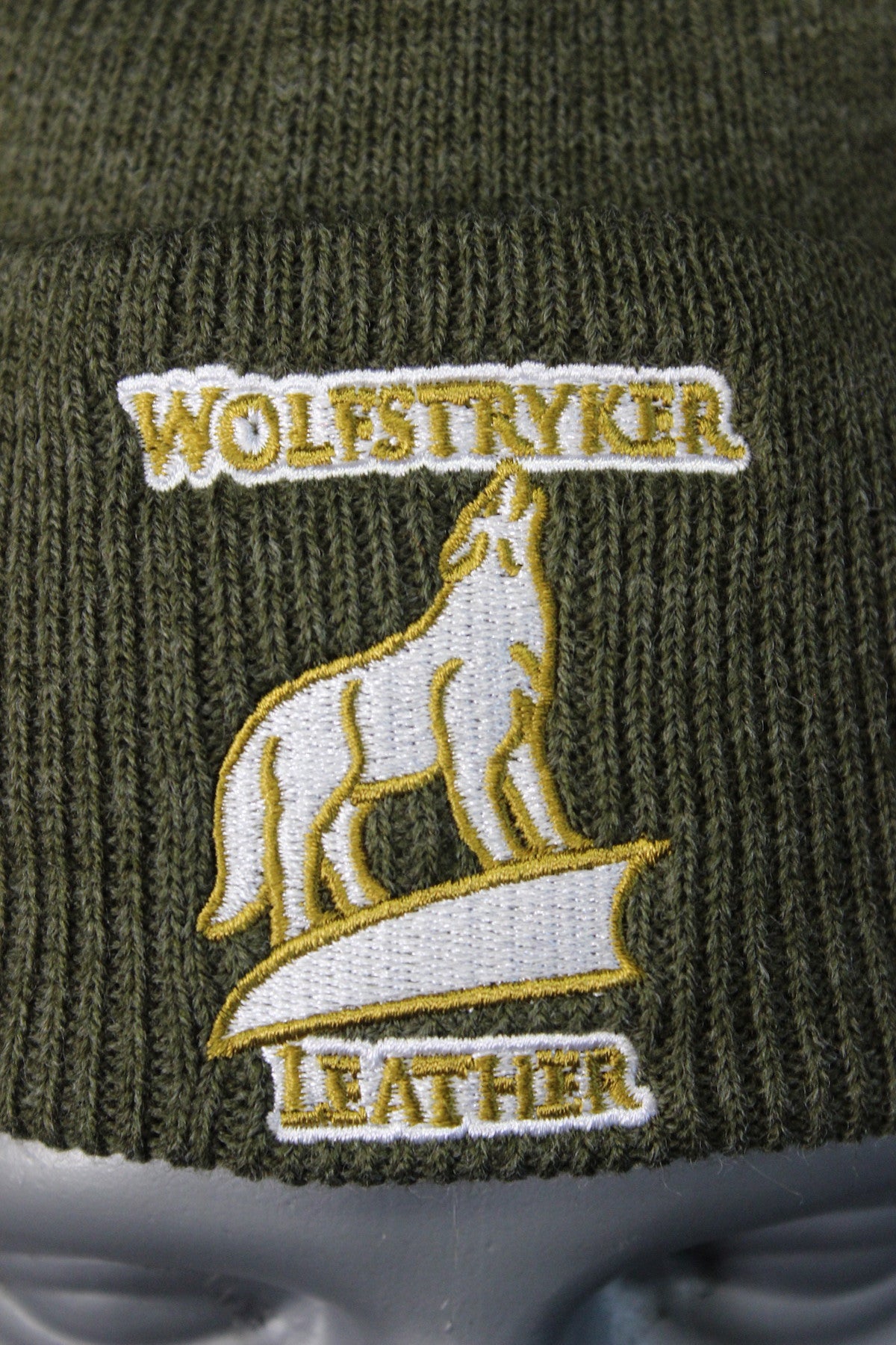 Wolfstryker Green Knitted Beanie