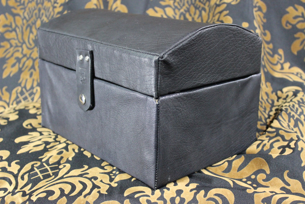 Leather Bound Treasure Chest (Black)