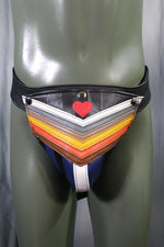 Suspensorio de oso de cuero